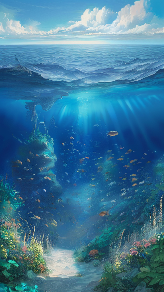 ocean blue wallpaper