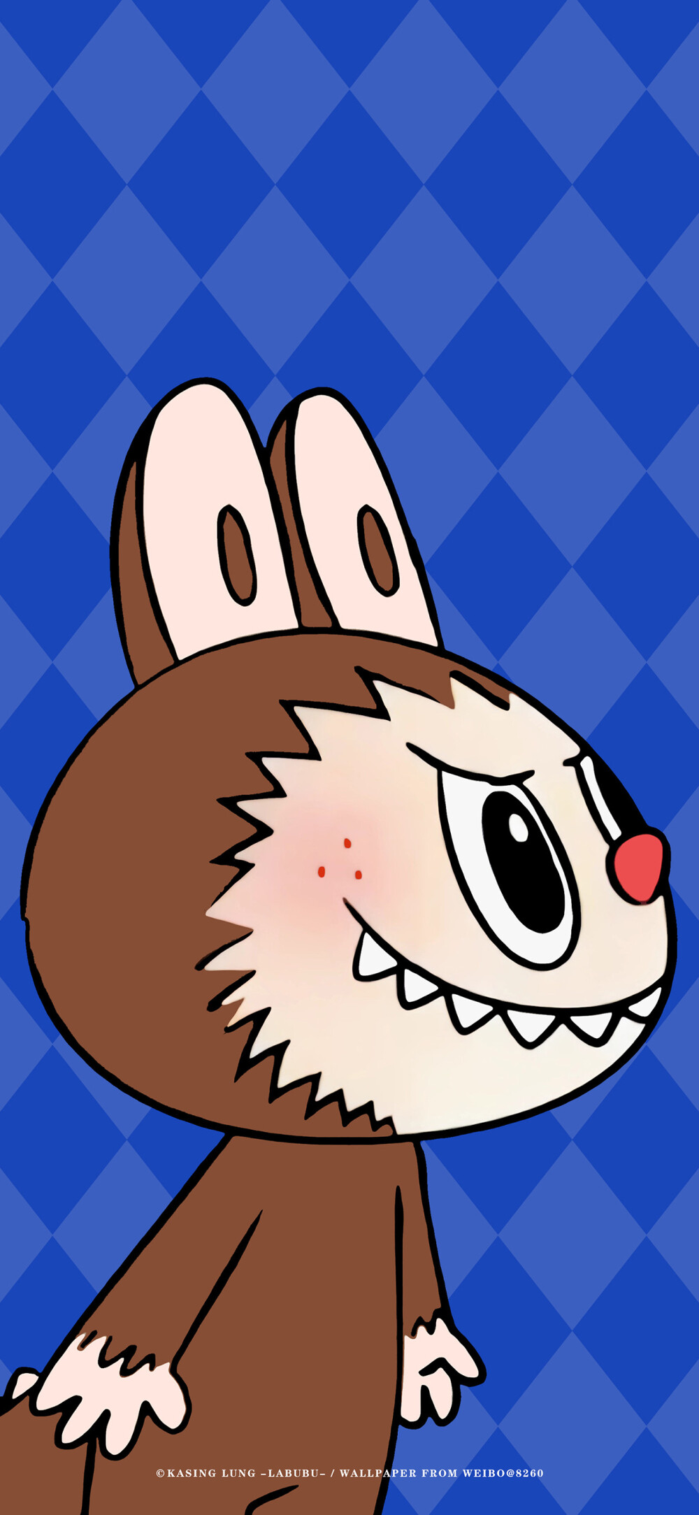 blue cute labubu